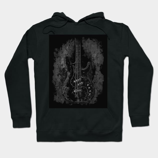 Electric guitar Hoodie by erzebeth